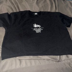 Cropped stussy shirt